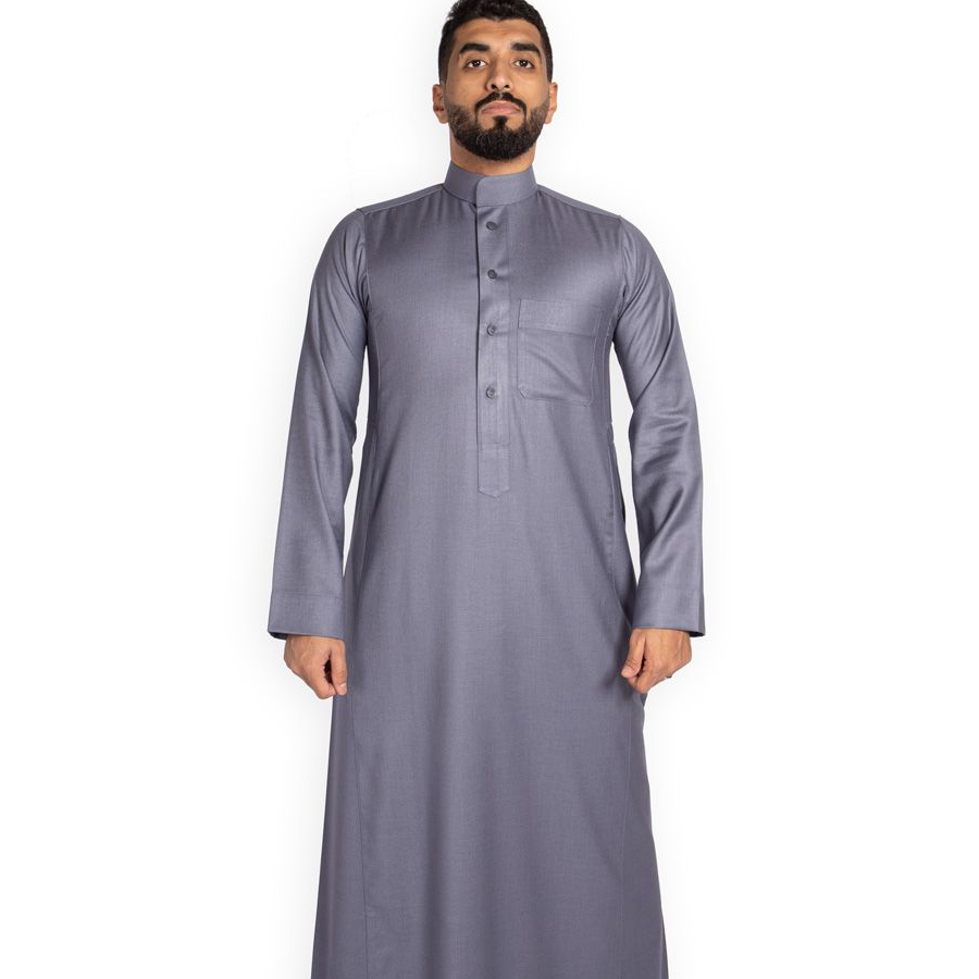 ثوب شتوي ازرق فاتح 