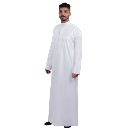 ثوب الأصيل ابيض سادة