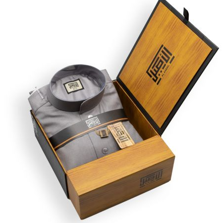 ثوب شتوي فضي 