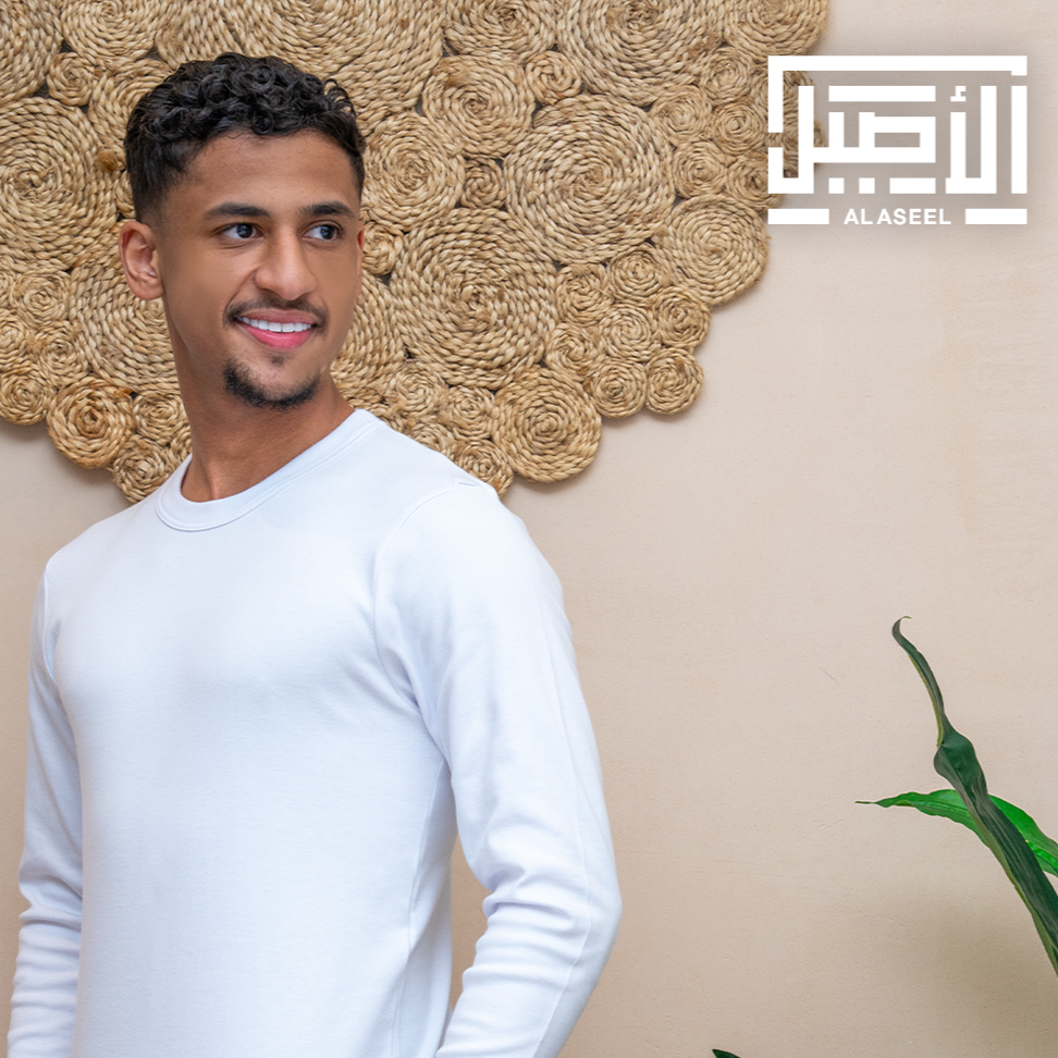 طقم رجالي شتوي قطن ابيض 