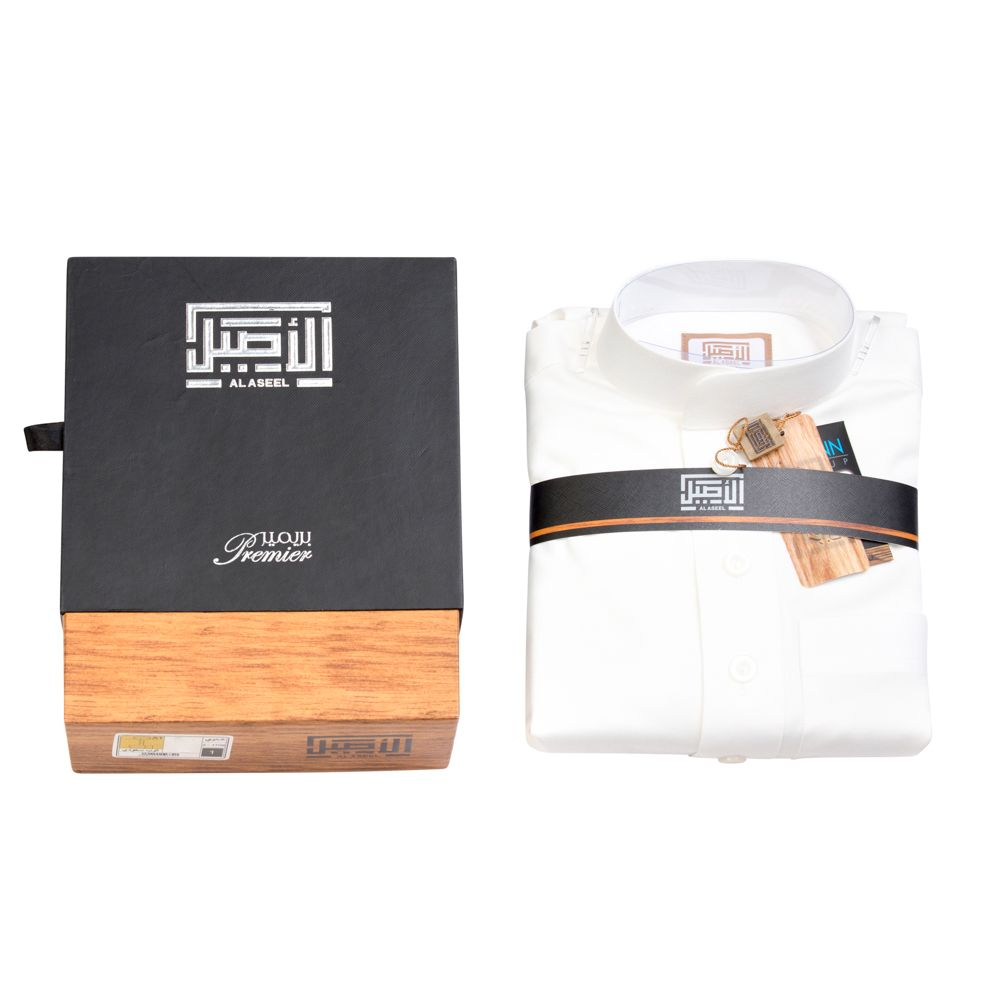 ثوب الأصيل ابيض سادة