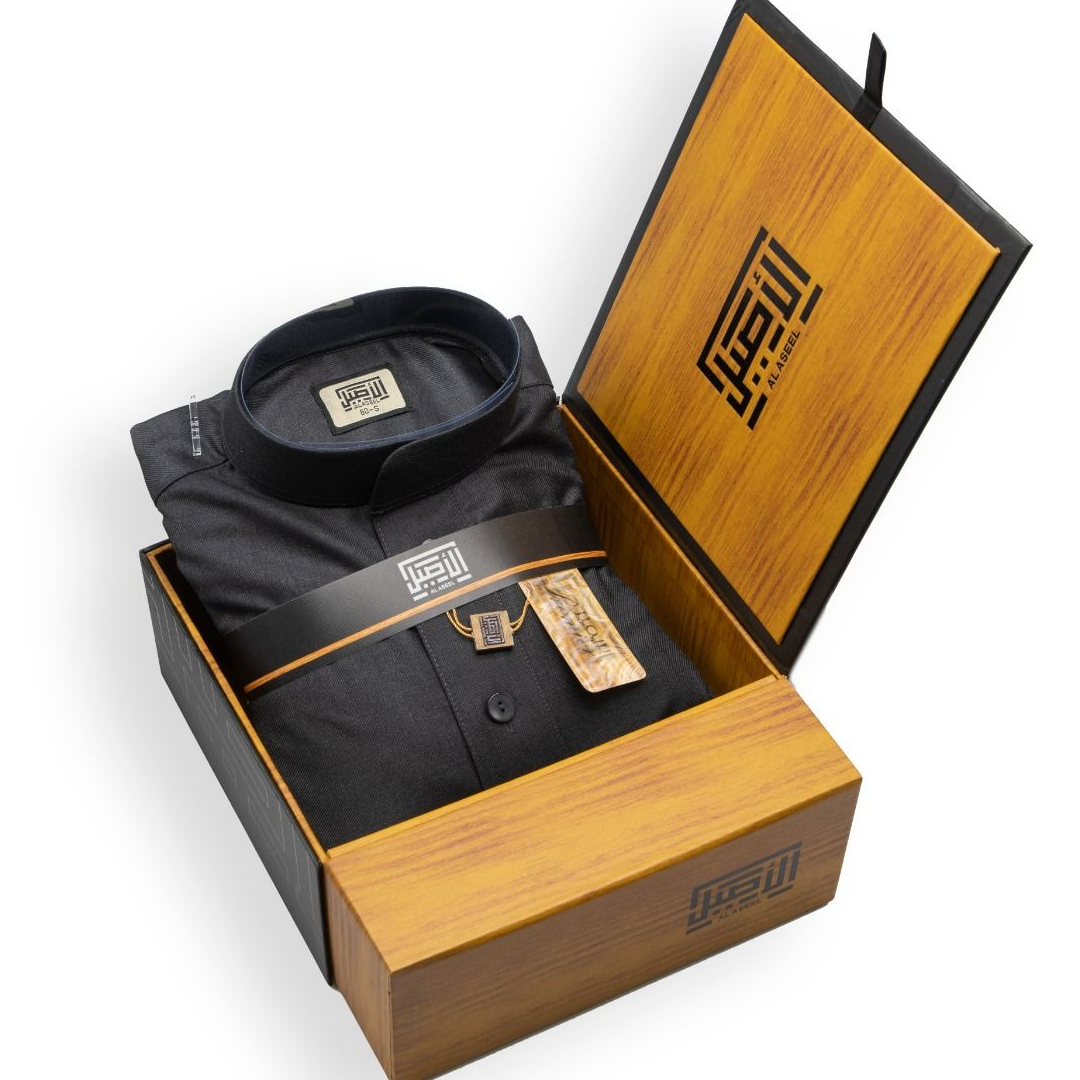 ثوب شتوي رمادي غامق 